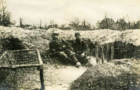 1914 - Tranchée Cauroy les Hermonville - Le Godat - près de la Ferme du Luxembourg - Route Nationale 44 de Reims à Laon